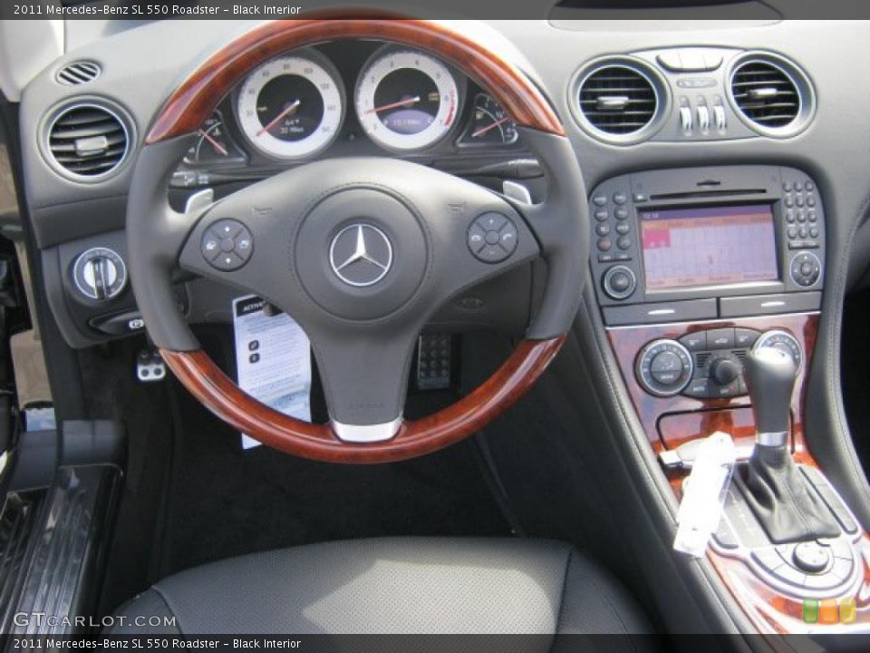 Black Interior Dashboard for the 2011 Mercedes-Benz SL 550 Roadster #46337982