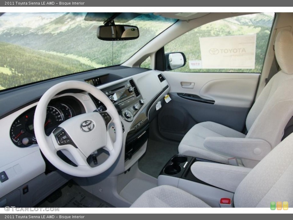 Bisque Interior Photo for the 2011 Toyota Sienna LE AWD #46338000