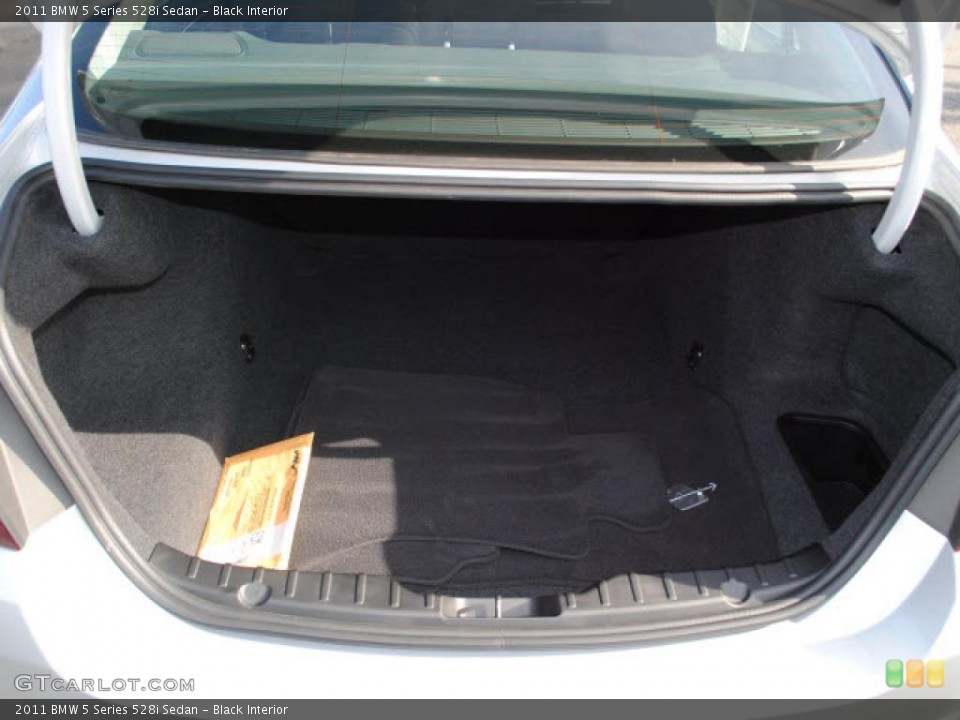 Black Interior Trunk for the 2011 BMW 5 Series 528i Sedan #46338255