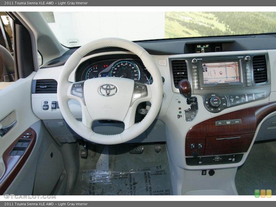 Light Gray Interior Dashboard for the 2011 Toyota Sienna XLE AWD #46338267