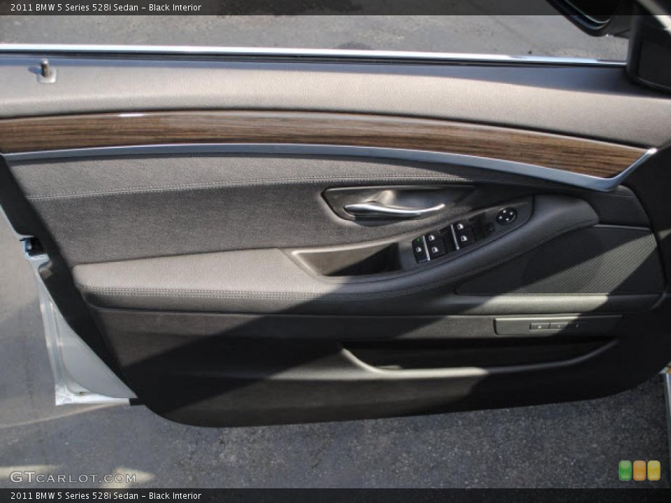Black Interior Door Panel for the 2011 BMW 5 Series 528i Sedan #46338306