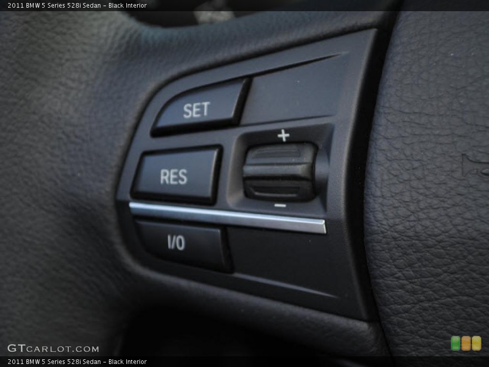 Black Interior Controls for the 2011 BMW 5 Series 528i Sedan #46338339