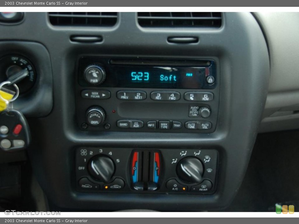 Gray Interior Controls for the 2003 Chevrolet Monte Carlo SS #46338567