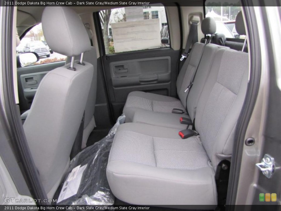 Dark Slate Gray/Medium Slate Gray Interior Photo for the 2011 Dodge Dakota Big Horn Crew Cab #46339161