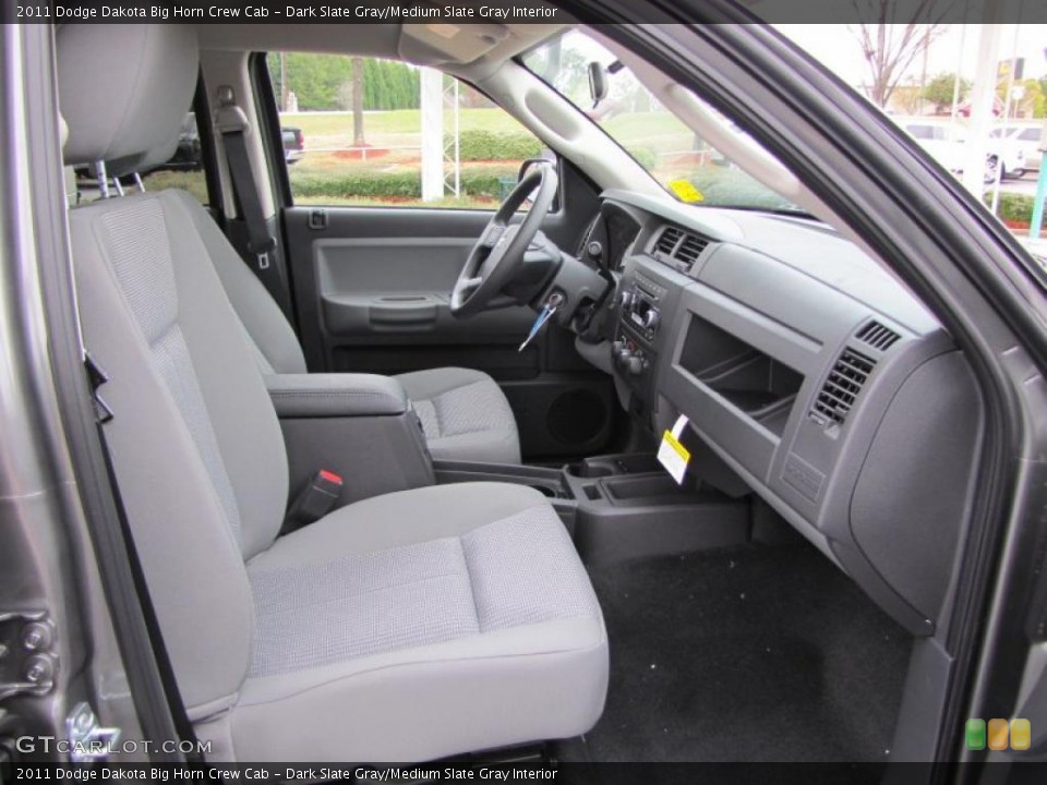 Dark Slate Gray/Medium Slate Gray Interior Photo for the 2011 Dodge Dakota Big Horn Crew Cab #46339173