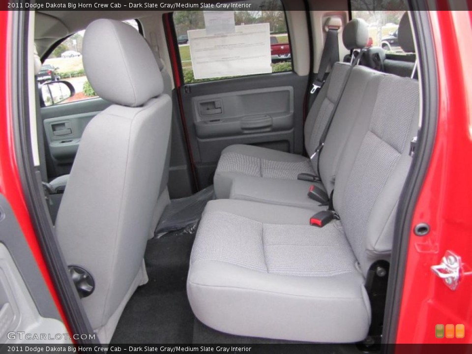 Dark Slate Gray/Medium Slate Gray Interior Photo for the 2011 Dodge Dakota Big Horn Crew Cab #46339263
