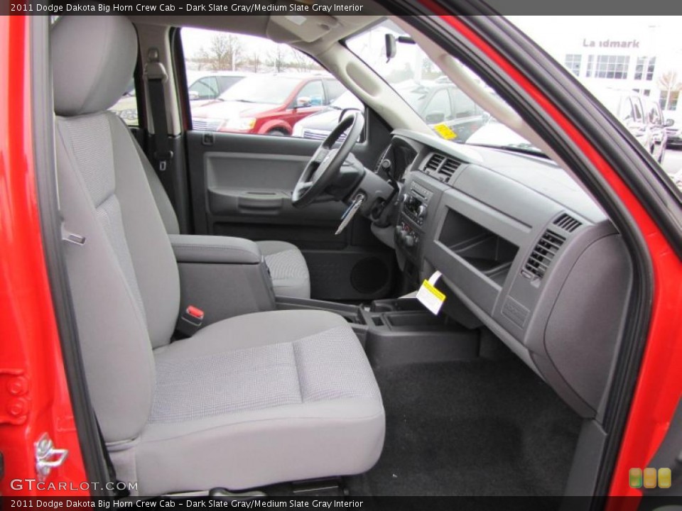 Dark Slate Gray/Medium Slate Gray Interior Photo for the 2011 Dodge Dakota Big Horn Crew Cab #46339275