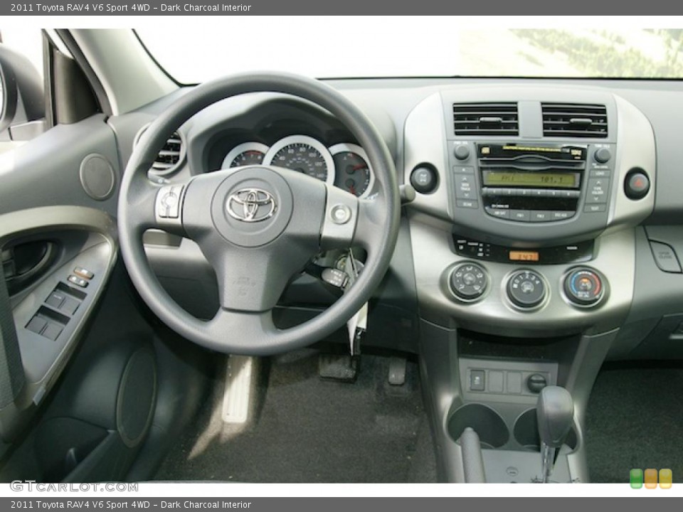 Dark Charcoal Interior Dashboard for the 2011 Toyota RAV4 V6 Sport 4WD #46339527