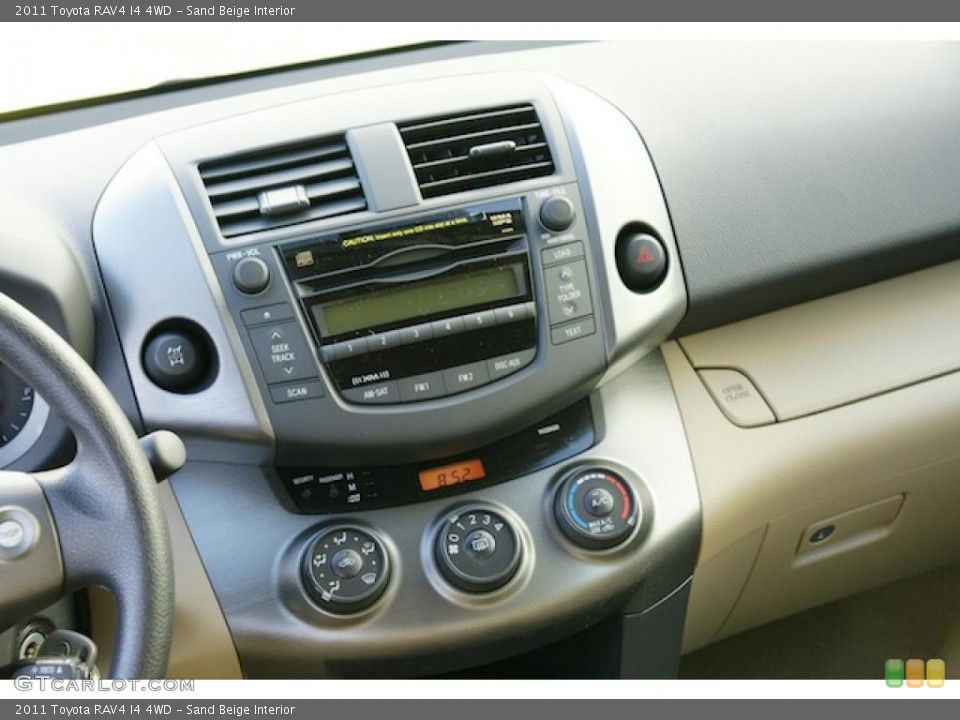 Sand Beige Interior Controls for the 2011 Toyota RAV4 I4 4WD #46339719