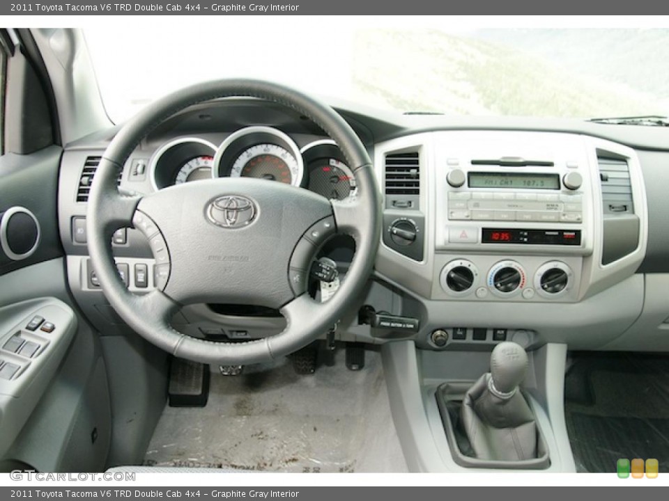 Graphite Gray Interior Dashboard for the 2011 Toyota Tacoma V6 TRD Double Cab 4x4 #46339929
