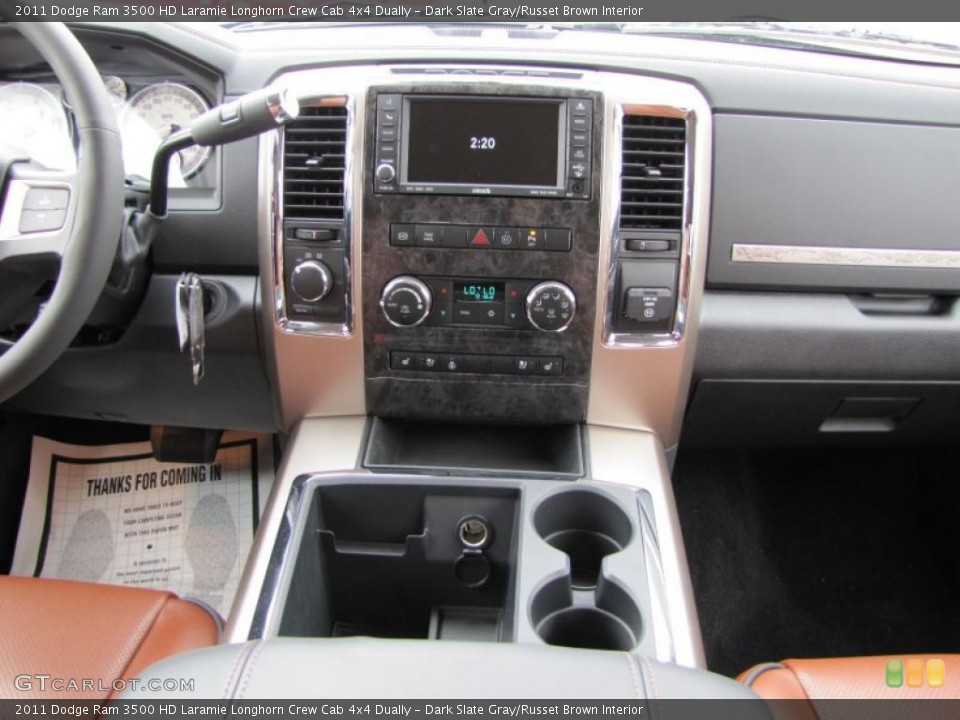 Dark Slate Gray/Russet Brown Interior Dashboard for the 2011 Dodge Ram 3500 HD Laramie Longhorn Crew Cab 4x4 Dually #46339950