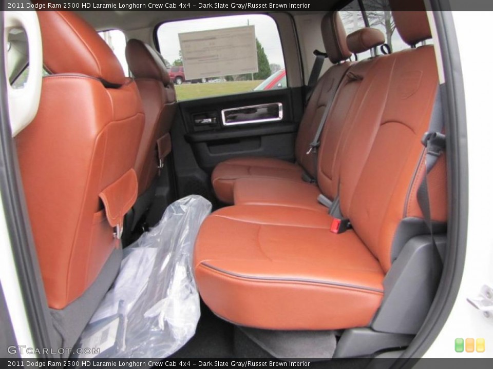 Dark Slate Gray/Russet Brown Interior Photo for the 2011 Dodge Ram 2500 HD Laramie Longhorn Crew Cab 4x4 #46340067