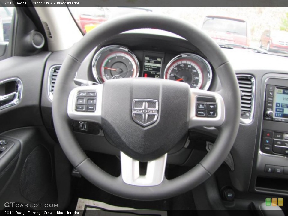 Black Interior Steering Wheel for the 2011 Dodge Durango Crew #46340358