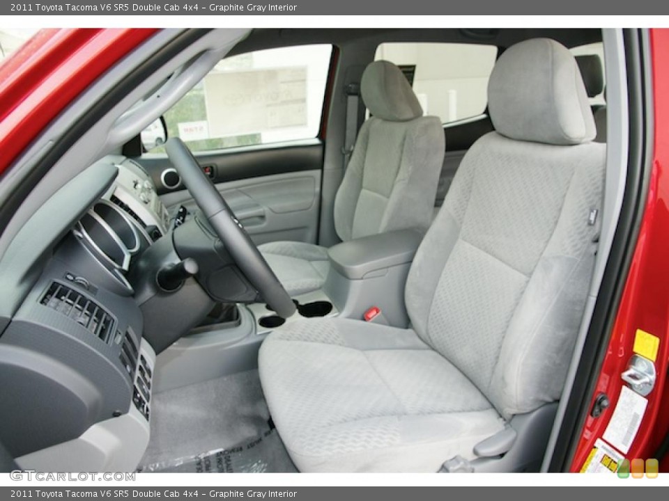 Graphite Gray Interior Photo for the 2011 Toyota Tacoma V6 SR5 Double Cab 4x4 #46340862
