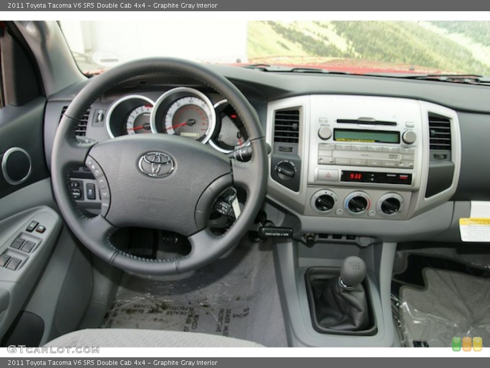 Graphite Gray Interior Dashboard for the 2011 Toyota Tacoma V6 SR5 Double Cab 4x4 #46340880