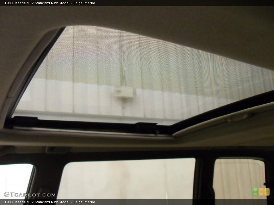 Beige Interior Sunroof for the 1993 Mazda MPV  #46340904