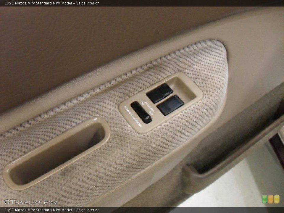 Beige Interior Controls for the 1993 Mazda MPV  #46340925