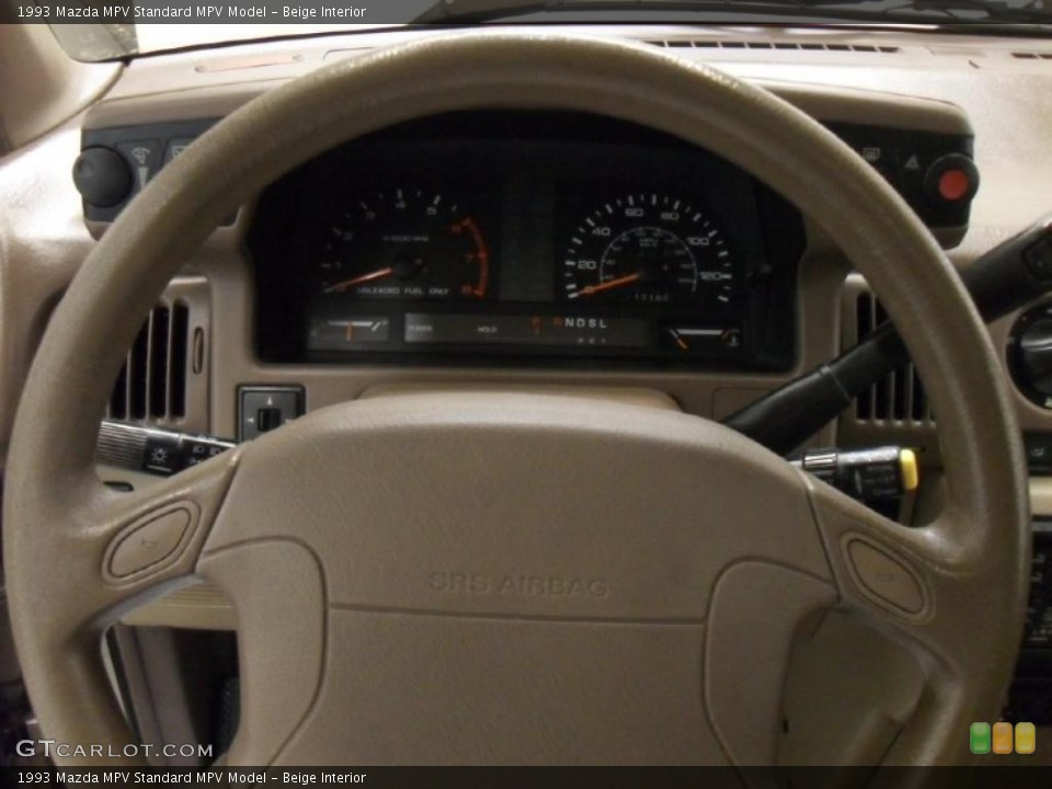 Beige Interior Steering Wheel for the 1993 Mazda MPV  #46340952