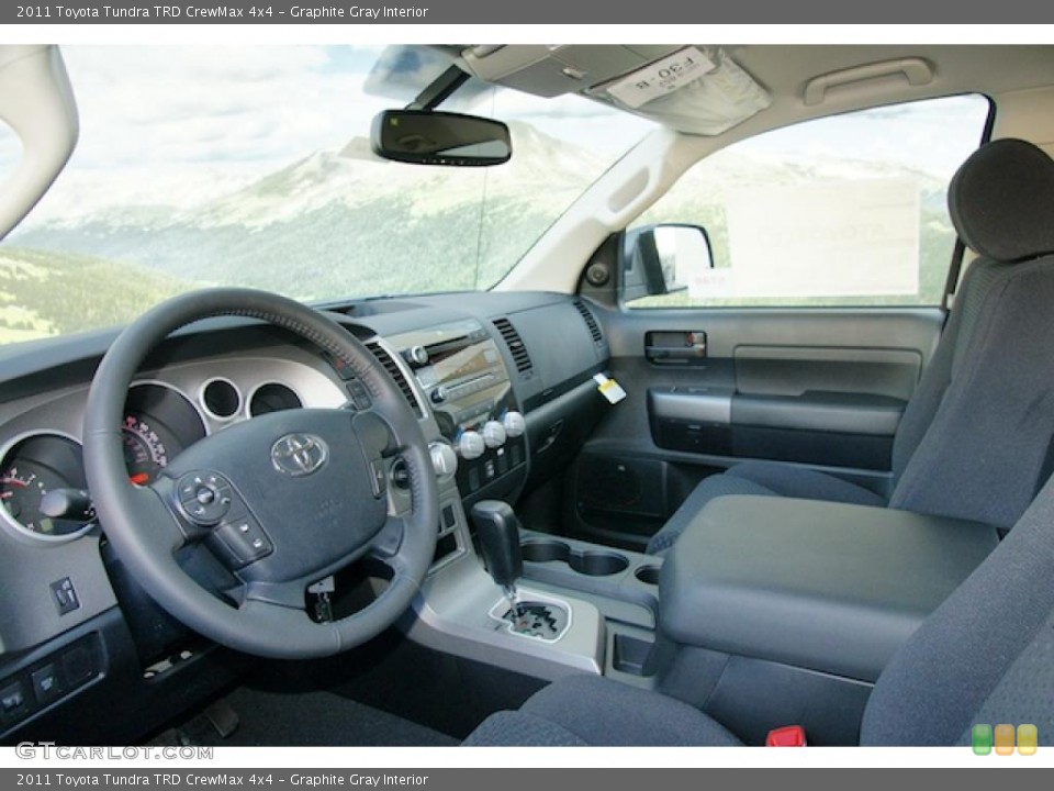 Graphite Gray Interior Photo for the 2011 Toyota Tundra TRD CrewMax 4x4 #46340964