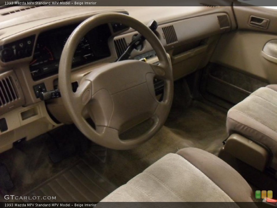 Beige Interior Prime Interior for the 1993 Mazda MPV  #46341120
