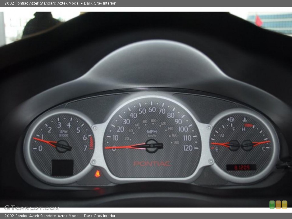 Dark Gray Interior Gauges for the 2002 Pontiac Aztek  #46341168