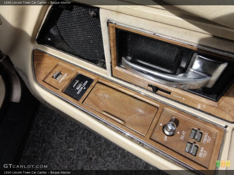 Bisque Interior Controls for the 1990 Lincoln Town Car Cartier #46341270
