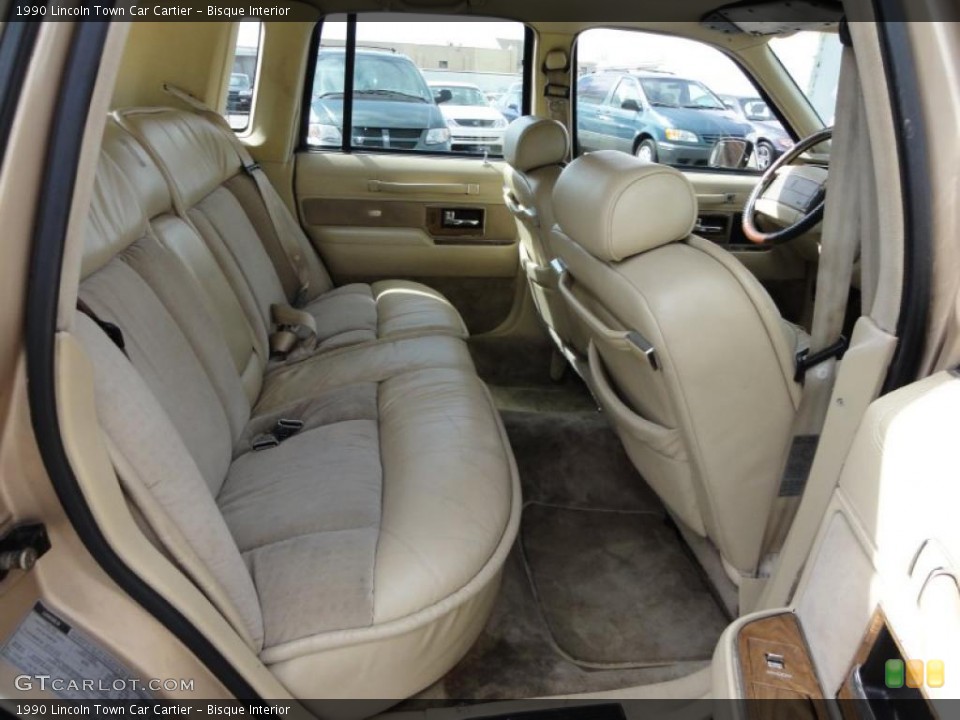 Bisque Interior Photo for the 1990 Lincoln Town Car Cartier #46341279