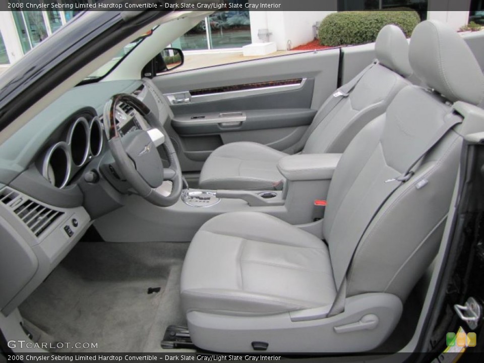 Dark Slate Gray/Light Slate Gray Interior Photo for the 2008 Chrysler Sebring Limited Hardtop Convertible #46341297