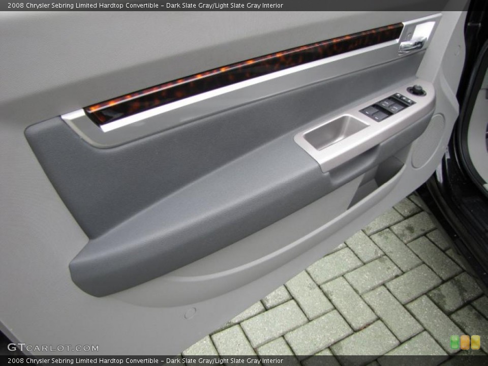 Dark Slate Gray/Light Slate Gray Interior Door Panel for the 2008 Chrysler Sebring Limited Hardtop Convertible #46341303