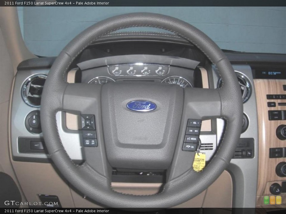 Pale Adobe Interior Steering Wheel for the 2011 Ford F150 Lariat SuperCrew 4x4 #46341579