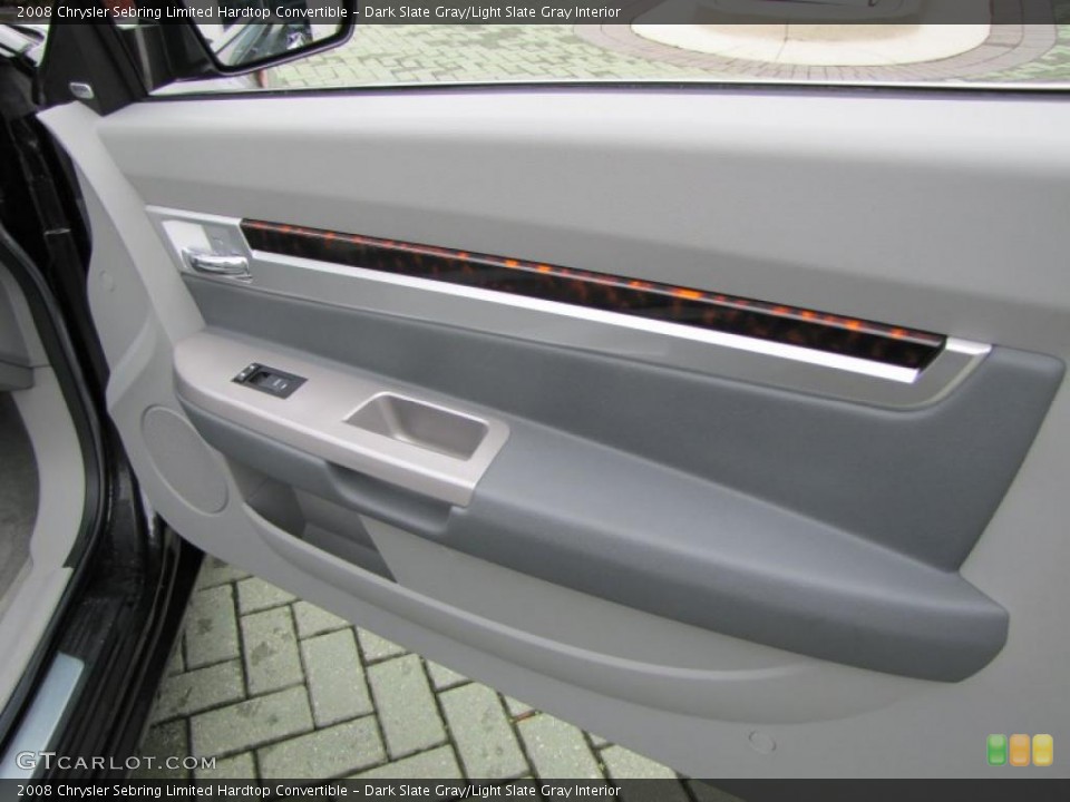 Dark Slate Gray/Light Slate Gray Interior Door Panel for the 2008 Chrysler Sebring Limited Hardtop Convertible #46341669