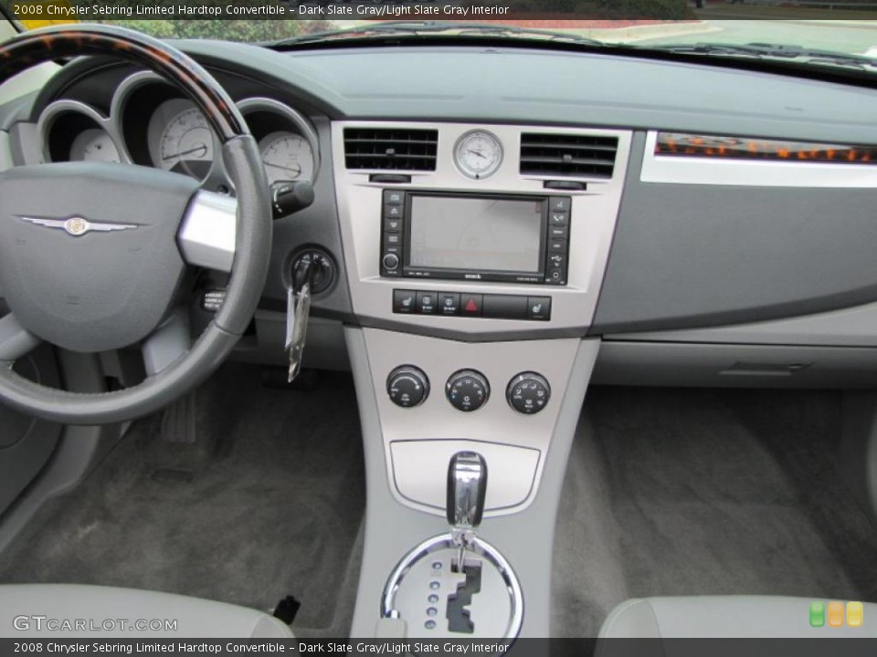 Dark Slate Gray/Light Slate Gray Interior Dashboard for the 2008 Chrysler Sebring Limited Hardtop Convertible #46341681