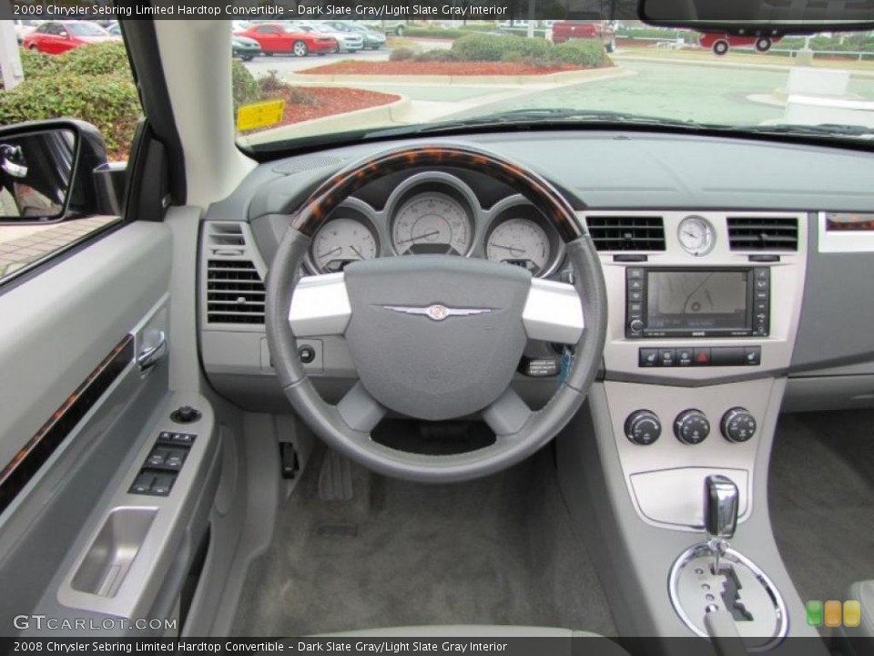 Dark Slate Gray/Light Slate Gray Interior Dashboard for the 2008 Chrysler Sebring Limited Hardtop Convertible #46341897