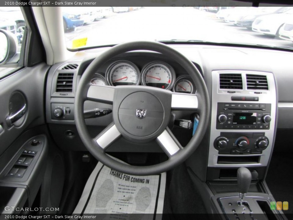 Dark Slate Gray Interior Steering Wheel for the 2010 Dodge Charger SXT #46343088