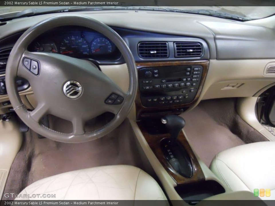 Medium Parchment Interior Dashboard for the 2002 Mercury Sable LS Premium Sedan #46343124