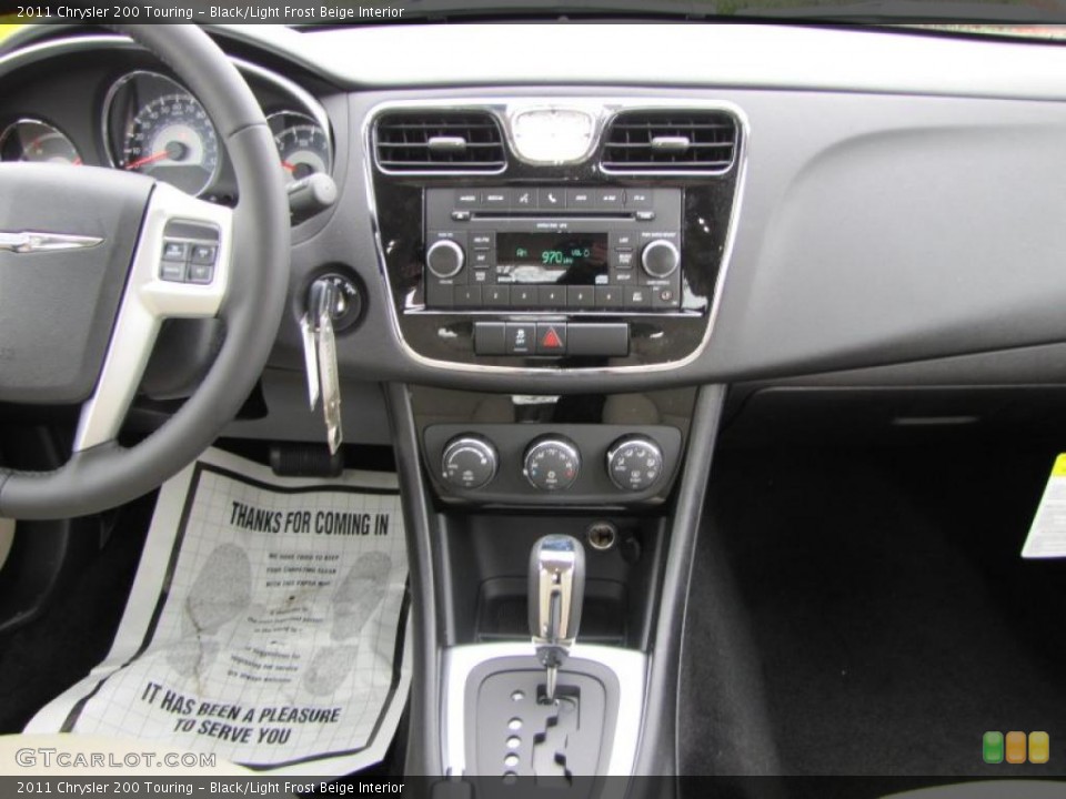 Black/Light Frost Beige Interior Dashboard for the 2011 Chrysler 200 Touring #46343190