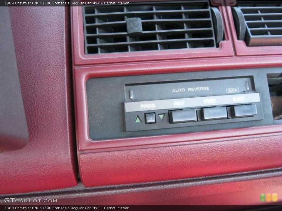 Garnet Interior Controls for the 1989 Chevrolet C/K K1500 Scottsdale Regular Cab 4x4 #46343316