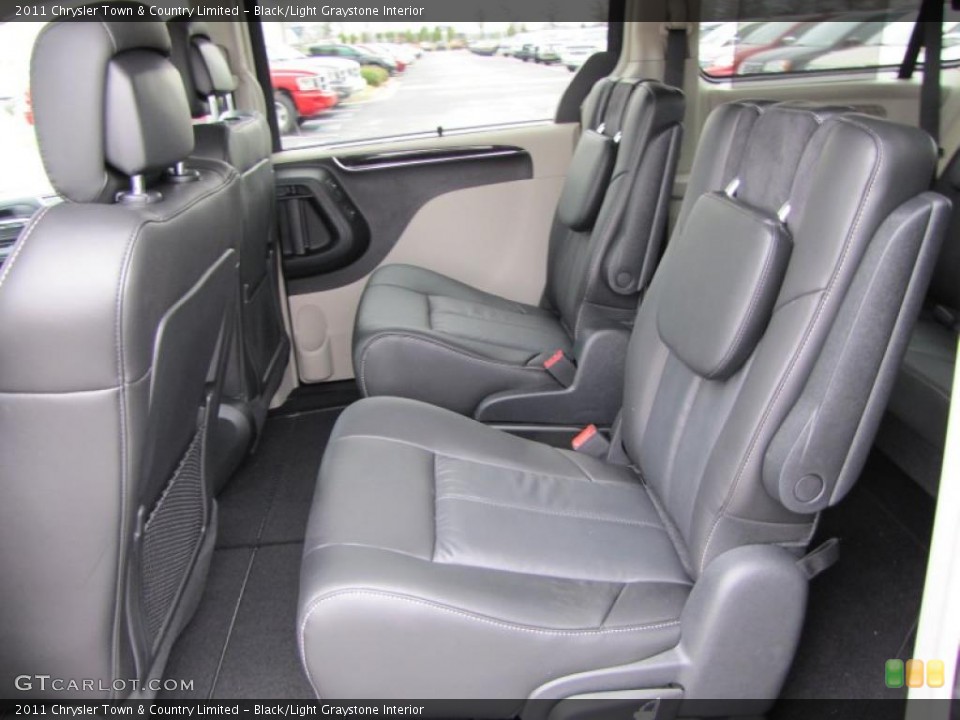 Black/Light Graystone Interior Photo for the 2011 Chrysler Town & Country Limited #46343532
