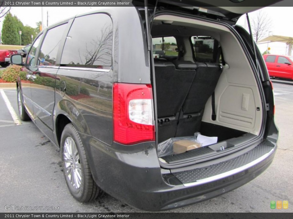 Black/Light Graystone Interior Trunk for the 2011 Chrysler Town & Country Limited #46343538