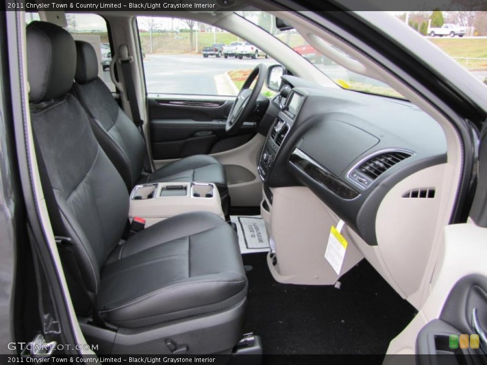 Black/Light Graystone Interior Photo for the 2011 Chrysler Town & Country Limited #46343550