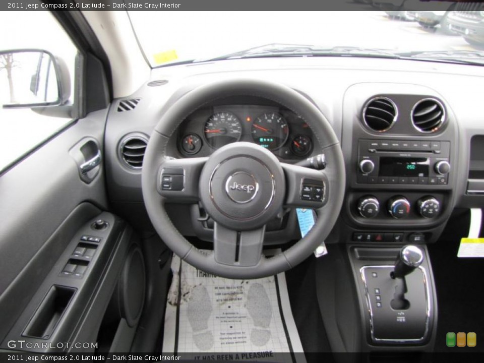 Dark Slate Gray Interior Steering Wheel for the 2011 Jeep Compass 2.0 Latitude #46343652