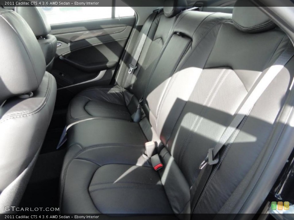 Ebony Interior Photo for the 2011 Cadillac CTS 4 3.6 AWD Sedan #46345538