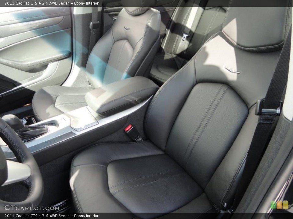 Ebony Interior Photo for the 2011 Cadillac CTS 4 3.6 AWD Sedan #46345565