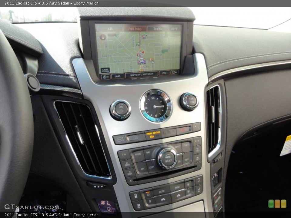 Ebony Interior Controls for the 2011 Cadillac CTS 4 3.6 AWD Sedan #46345676