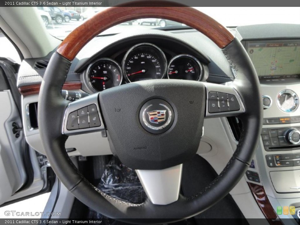 Light Titanium Interior Steering Wheel for the 2011 Cadillac CTS 3.6 Sedan #46345934