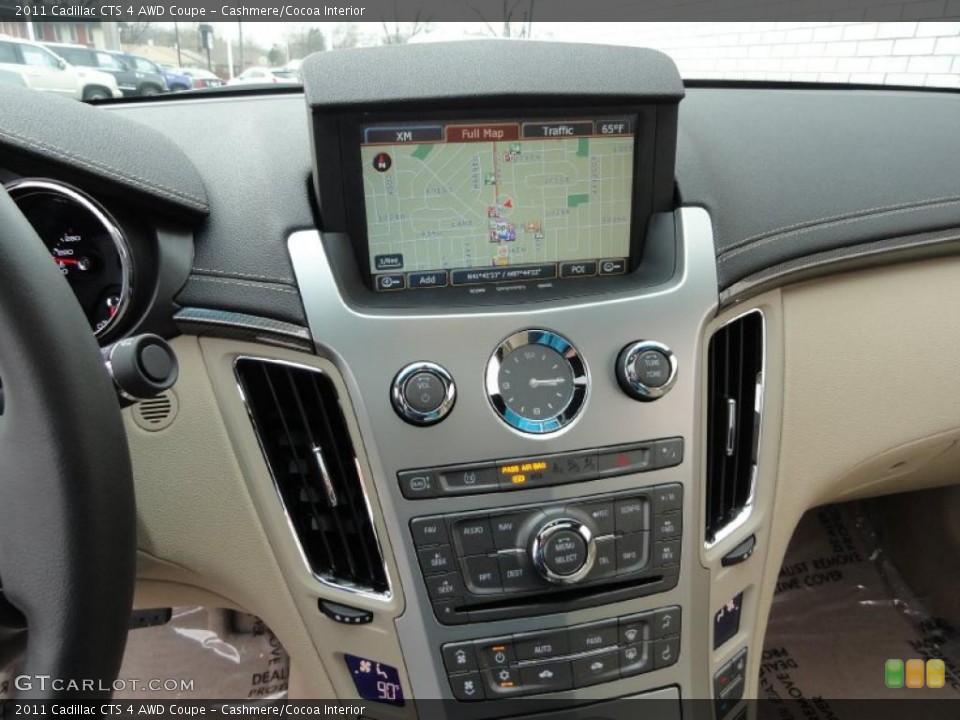 Cashmere/Cocoa Interior Controls for the 2011 Cadillac CTS 4 AWD Coupe #46346498