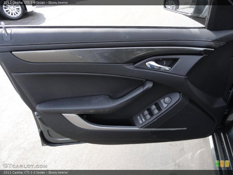 Ebony Interior Door Panel for the 2011 Cadillac CTS 3.0 Sedan #46346807