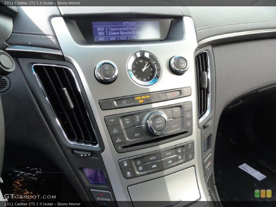 Ebony Interior Controls for the 2011 Cadillac CTS 3.0 Sedan #46346858
