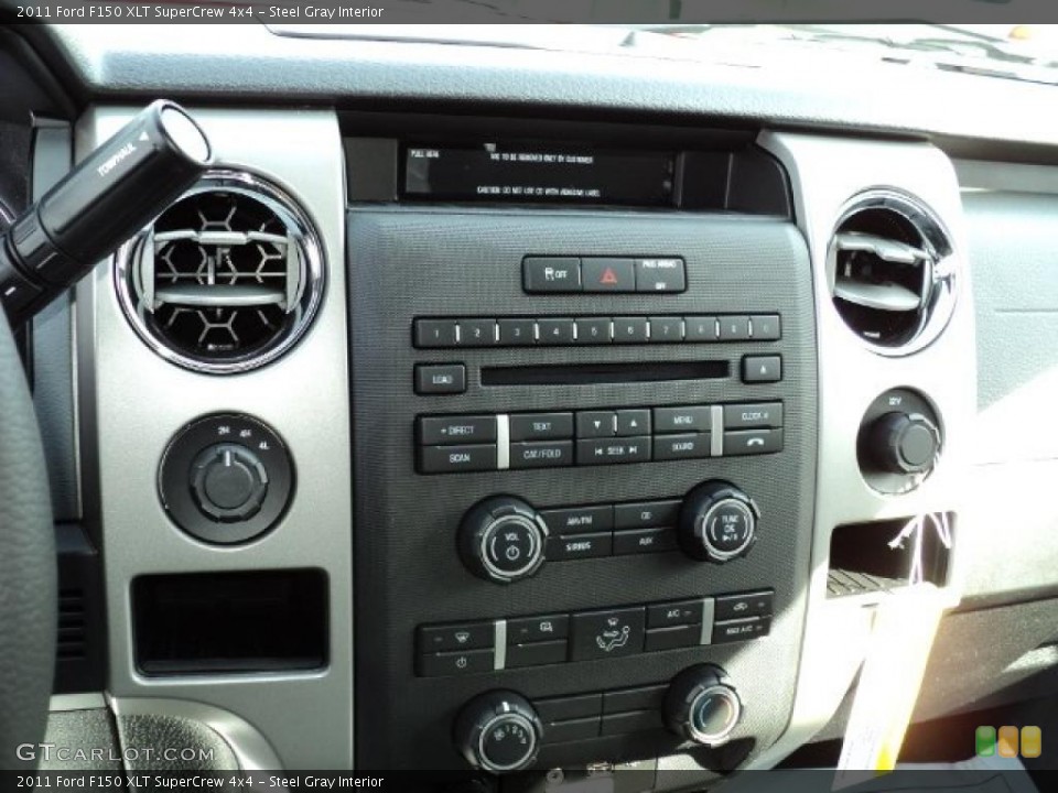 Steel Gray Interior Controls for the 2011 Ford F150 XLT SuperCrew 4x4 #46347116