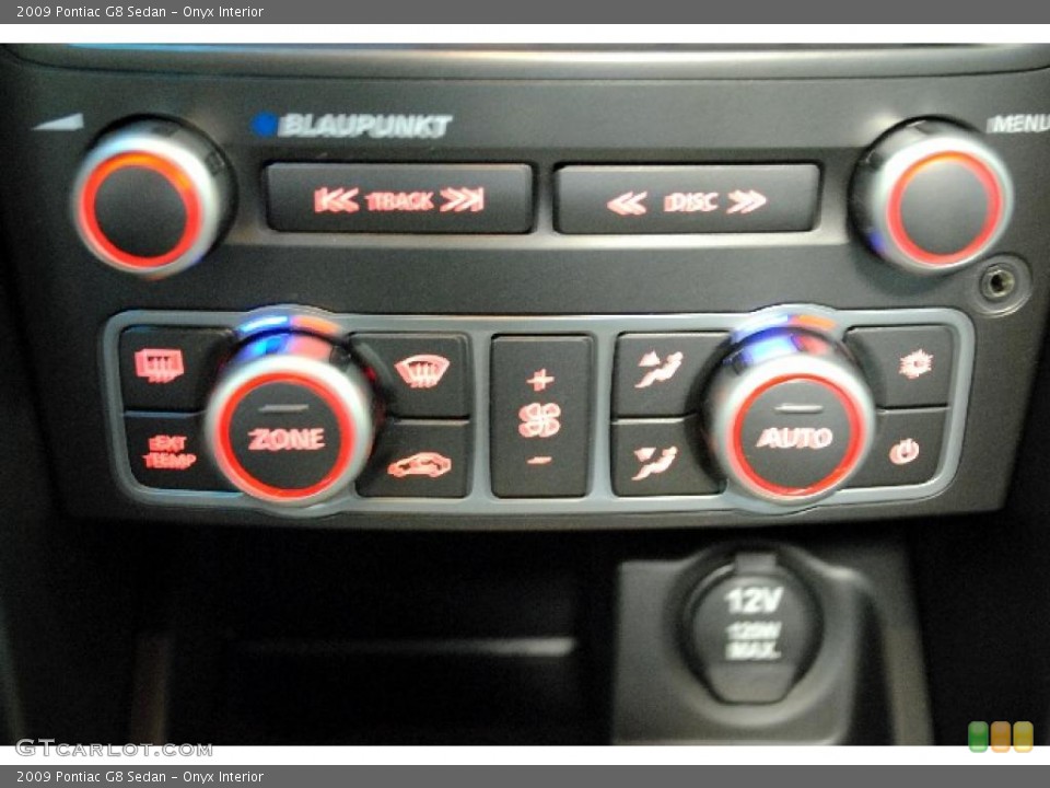 Onyx Interior Controls for the 2009 Pontiac G8 Sedan #46348346